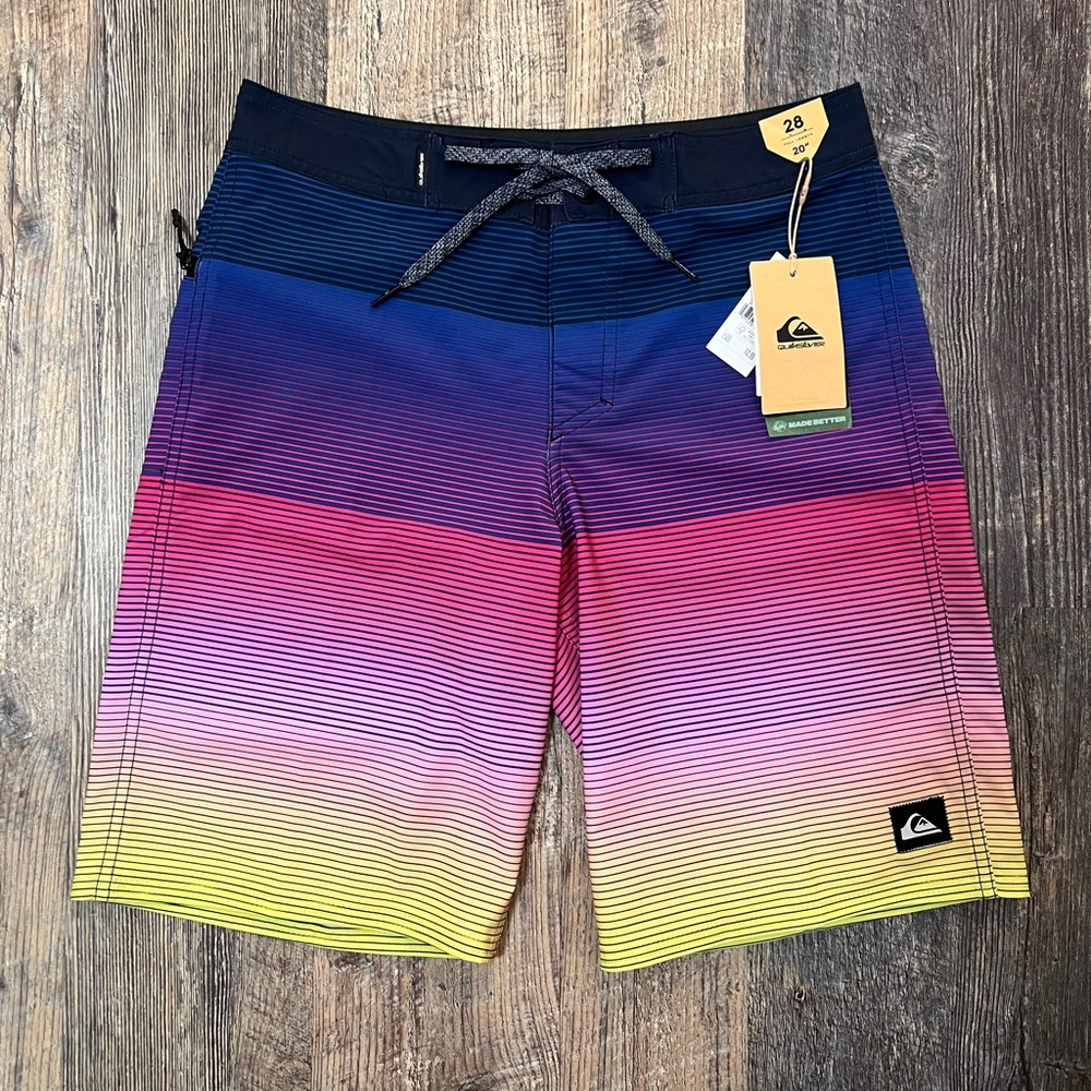 QUIKSILVER Gradient Striped Board Shorts